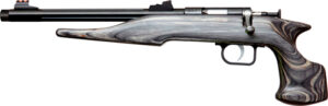 Chipmunk Crickett Hunter .22 WMR bolt-action pistol with blued threaded barrel and black laminate stock