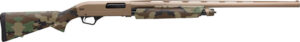 Winchester SXP Hybrid Hunter 12 gauge pump shotgun with 28-inch barrel and woodland camo stock