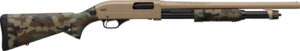 Winchester SXP Defender 20 Gauge 18 inch barrel Flat Dark Earth receiver Woodland camo stock