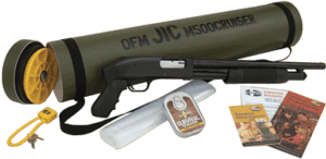 Mossberg 500 JIC Cruiser 12ga 18.5in pistol-grip pump in matte blued finish with survival kit tube