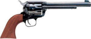 EAA Bounty Hunter .45 Long Colt 7.5-inch blued single-action revolver with wood grips