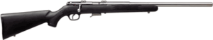 Savage 93R17 96712 bolt-action .17 HMR rifle stainless barrel black synthetic stock