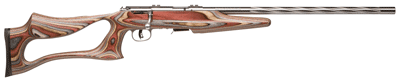 SAVAGE 93R17-BSEV 17HMR 21"HB - FLUTED ACU-TGR SS/BRN LAM EVO