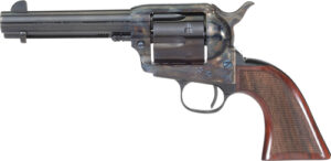 Cimarron Arizona Ranger Competition single-action revolver blued barrel case-colored frame checkered walnut grip