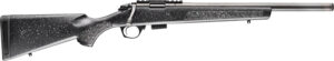 Bergara BMR Micro .22 LR rifle with 18 inch carbon barrel and black/gray speckled synthetic stock
