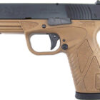 Bersa BP9DECC BPCC 9mm pistol black slide flat dark earth frame right-side view