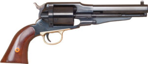 Cimarron 1858 New Model Army .38 Special 5.5 in blued finish case colored frame walnut grips