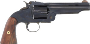 Cimarron No.3 American 1st Model .45 Long Colt 5-inch blued revolver with walnut grips