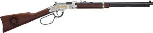 Henry Golden Boy Texas Rangers Bicentennial Tribute .22 S/L/LR 20-inch octagon barrel engraved nickel receiver walnut stock