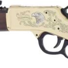 Henry Eagle Scout Centennial H006GES lever-action rifle .44 Mag/.44 Spl 20-inch octagon blued barrel engraved brass receiver