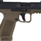 Canik Mete MC9L 9mm pistol black slide flat dark earth frame 3.18 inch barrel