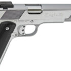 Iver Johnson Eagle XL .45 ACP 6-inch chrome 1911 pistol with wood grips