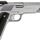 Iver Johnson Eagle XL Deluxe 1911 .45 ACP 6-inch ported bright chrome with diamondwood walnut grips