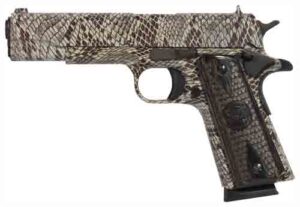 Iver Johnson 1911A1 Copperhead .45 ACP 5 inch snakeskin finish right-side view