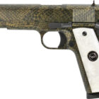 Iver Johnson 1911 A1 Water Moccasin .45 ACP 5 inch snakeskin finish pistol