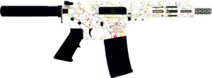 Great Lakes GLFA 223 Wylde 7.5 inch splatter white AR pistol