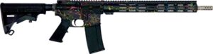 Great Lakes GL-15 .223 Wylde 16 inch splatter Cerakote rifle with 30rd Magpul PMAG
