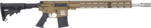 Great Lakes GL15450SSBRZ .450 Bushmaster 18 inch bronze Cerakote AR-style rifle