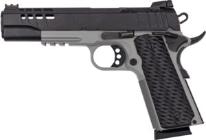 Great Lakes GL1911 5 inch .45 ACP pistol Bull Shark grey frame black slide RMSC cut