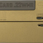 Trailblazer Lifecard single-shot pistol .22 WMR burnt bronze folded and unfolded views