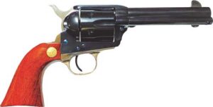 Cimarron Pistoleer MP400B1401 .357 Mag 4.75" blued revolver with walnut grips