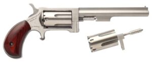North American Arms Sidewinder SWC4 4-inch stainless mini revolver with rosewood bird's-head grip