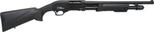 Iver Johnson pump-action 12 gauge shotgun 18 inch blued synthetic
