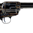 Standard Manufacturing SAA .45 Long Colt 4.75in single-action revolver with case-colored frame and two-piece walnut grips