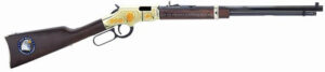 Henry Golden Boy Law Enforcement Tribute lever-action rifle 20 inch octagon barrel engraved receiver walnut stock