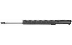Luth-AR 24-inch fluted bull barrel complete upper with 15-inch KeyMod handguard, black finish