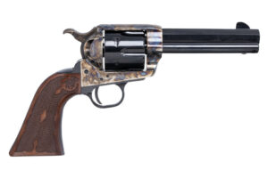 Cimarron El Malo 2 .45 Long Colt 4.75 inch octagon barrel revolver with case colored frame and walnut grips