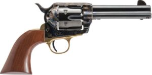 Cimarron Pistolero .357/.38 4.75-inch 6-shot revolver with color case-hardened frame and walnut grip