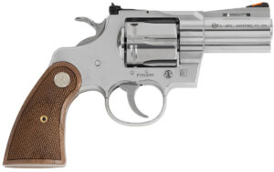 Colt Python .357 Magnum 2.5-inch stainless revolver with walnut target grips