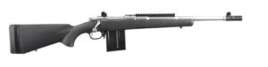 Ruger Gunsite Scout .308 Win 16.1 inch stainless rifle with black synthetic stock
