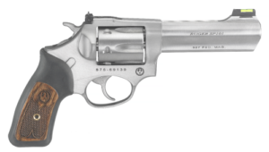 Ruger SP101 5773 .327 Federal Magnum 4.2" satin stainless revolver with rubber/wood grip