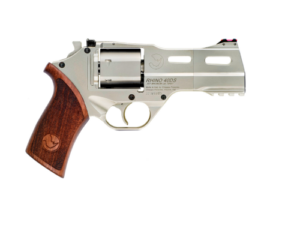 Chiappa Rhino 40DS .357 Magnum 4-inch nickel-plated revolver with walnut grip