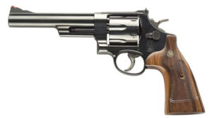 Smith & Wesson Model 57 Classic .41 Remington Magnum 6-inch blued revolver with checkered walnut grips