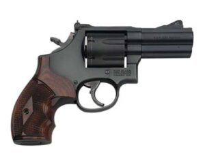 Smith & Wesson Performance Center 586 L-Comp .357 Magnum 3-inch ported revolver with rosewood-style grip