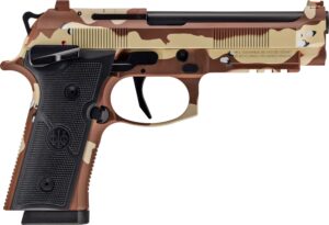 Beretta 92XI 9mm Chocolate Chip Cerakote 4.7 in pistol right-side view
