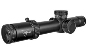 Trijicon Credo HX 1-8x28 34mm tube satin black riflescope with illuminated red/green MOA segmented circle reticle