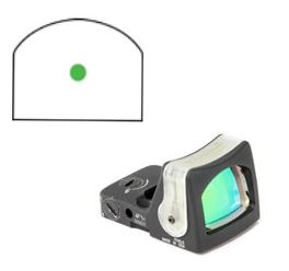 Trijicon RMR RM05G dual-illuminated reflex sight 9.0 MOA green dot matte black