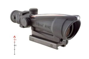 Trijicon ACOG 3.5x35mm illuminated chevron riflescope with TA51 mount, matte black