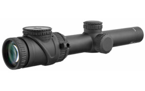 Trijicon AccuPoint 1-6x24 riflescope, 30mm tube, matte black, red triangle post reticle