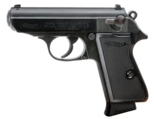 Walther PPK/S .22 LR 3.3in threaded barrel black pistol with checkered polymer grips