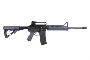 Bushmaster M4 Patrolman's MOE AR-15 rifle in gray, 16-inch barrel, 5.56 NATO