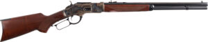 Cimarron 1873 Deluxe .45 Long Colt 20in octagon blued rifle with walnut pistol grip stock