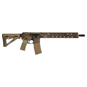 Diamondback DB15 Obsidian 5.56 NATO 16 inch rifle with 15 inch M-LOK handguard in brown/FDE