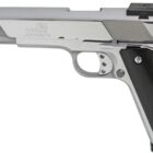 Iver Johnson Eagle XL .45 ACP 6-inch chrome 1911 pistol with wood grips
