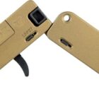 Trailblazer Lifecard single-shot pistol .22 WMR burnt bronze folded and unfolded views