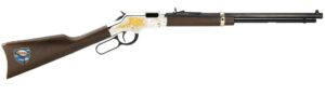 Henry Golden Boy Truckers Tribute lever-action rifle .22 S/L/LR 20in octagon barrel engraved nickel receiver walnut stock